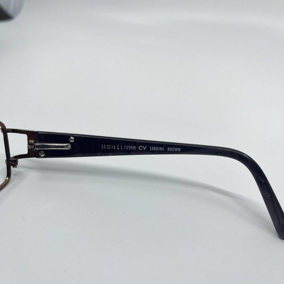 Clear Vision Women's (Sabrina) eyeglasses Frame Brown 55-16-135 H6835f - Picture 7 of 8
